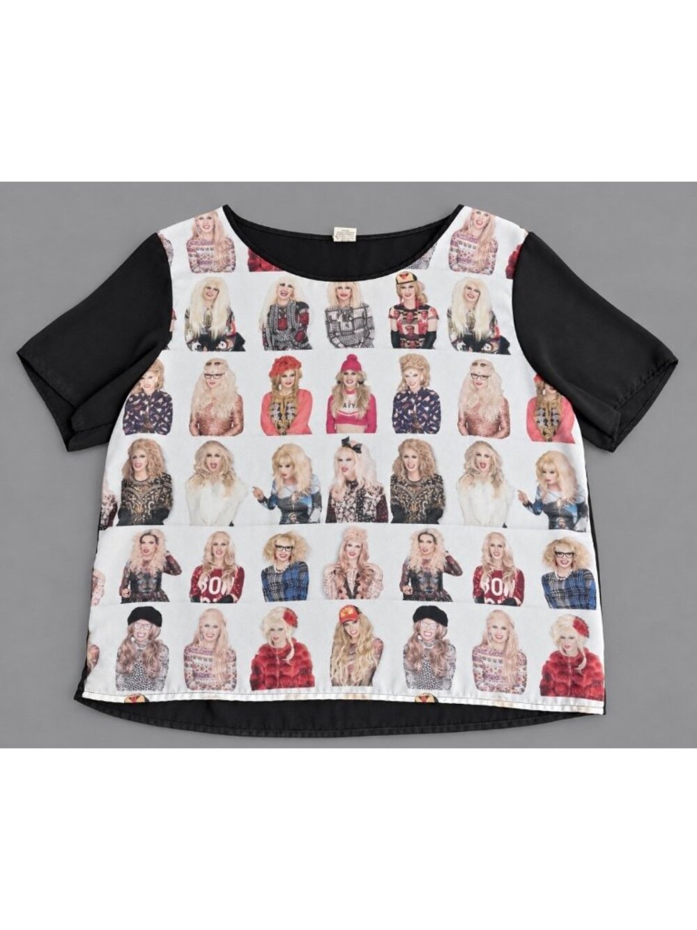 Ru Paul's Drag Race Womens L KATYA ZAMOLODCHIKOVA Short Sleeve Shirt Top Y2K